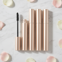 Tube de mascara vide en aluminium/plastique avec logo personnalisé OEM/ODM, estampage à chaud or, brosse à peigne fin, sérigraphie – Vente en gros