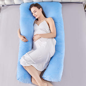 <span class=keywords><strong>Almohada</strong></span> de embarazo de terciopelo al por mayor <span class=keywords><strong>almohada</strong></span> corporal de maternidad con funda extraíble almohadas lumbares largas para mujeres embarazadas - Product Image 3