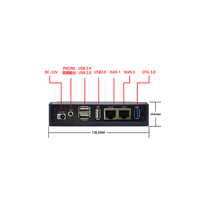 Mini Ordenador Industrial con Doble Puerto Ethernet, PC Industrial Integrado sin Ventilador, Rockchip I.MX93 Rongpin