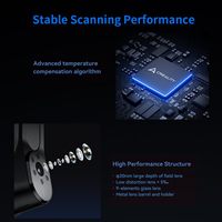 Escáner 3D Creality Raptor de Grado Metrológico con Precisión de 0.02 mm, 7 Láseres Azules y Antivibración para Proyectos Automotrices e Ingeniería