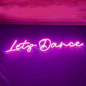 Letrero de neón personalizado Let's Dance, publicidad de Control remoto personalizada para decoración de habitación, regalo de cumpleaños, luces de neón para pared - Product Image 3