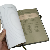 Carnet de notes A5 personnalisé à couverture rigide avec stylo, en similicuir, sublimation, carton, reliure cousue