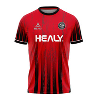 Elegante camiseta de fútbol a rayas, uniforme de fútbol transpirable, ropa de fútbol personalizada para juegos casuales y competitivos