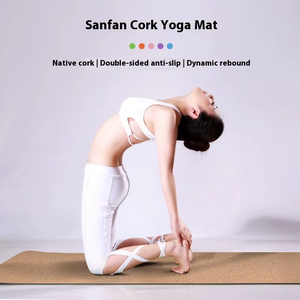 Estera de Yoga de goma Natural rectangular antideslizante de fácil limpieza de 5mm personalizada, diseño plegable impermeable, correa de transporte ecológica - Product Image 6