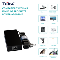 Adaptor Daya Meja Universal 120W Pengisi Daya USB Multi Port Output Dapat Disesuaikan 8V 59V untuk CCTV Router Laptop Monitor