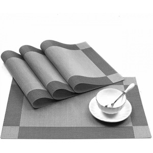 INDEED Manteles Individuales competitivos baratos Hotel Reutilizable Resistente al calor Manteles de mesa de comedor Antideslizantes Manteles individuales de vinilo de PVC a prueba de aceite - Product Image 5