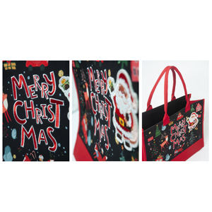 Bolsa de Lona Personalizada de Alta Calidad con Asas Resistentes y Bordado, Estilo Navideño 2025 - Product Image 6