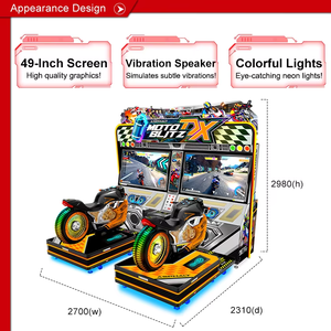 เกมมอเตอร์ไซค์อาเขต <span class=keywords><strong>Asphalt</strong></span> <span class=keywords><strong>Moto</strong></span> Blitz DX - เกมแข่งรถแบบหยอดเหรียญ โครงสร้างโลหะ ภาษาอังกฤษ หน้าจอ LCD 49 นิ้ว - Product Image 4