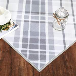 Alfombras navideñas a cuadros, <span class=keywords><strong>alfombra</strong></span> navideña antideslizante para decoración del hogar, lavable, para sala de estar, dormitorio, <span class=keywords><strong>chimenea</strong></span>, <span class=keywords><strong>alfombra</strong></span> impresa en Stock - Product Image 4