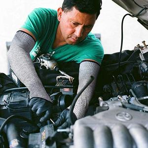 Guantes de Seguridad Personalizables al por Mayor Directo de Fábrica, Grados 5, Grises, con Ranura para el Pulgar y Mangas Protectoras para Cocina, Exteriores y Construcción - Product Image 4