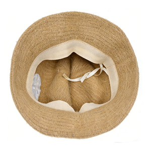 Sombrero de Pescador de Felpa Color Caqui, con Bordado 3D, Cálido para Invierno, Unisex, para Pesca, Uso Diario - Product Image 2