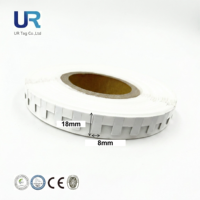 Étiquette RFID UHF flexible anti-métal 18x8mm, étanche/résistante aux intempéries, pour entrepôt, secteur de la santé, paiement par carte professionnelle