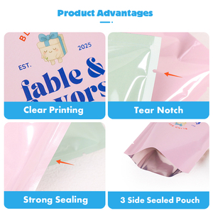 Sacchetto di Imballaggio in Plastica Sigillato su 3 Lati con Stampa Logo Personalizzata, Superficie Lucida, Pellicola Metallizzata per Confezioni Regalo, Giocattoli, Biancheria Intima - Product Image 6