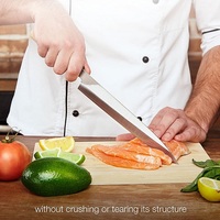 Couteau à sashimi japonais professionnel moderne 2026, couteau à trancher le sushi, couteau à trancher le poisson avec manche en bois