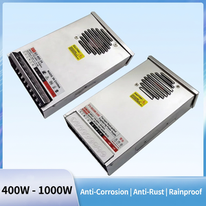 Fuente de Alimentación y Controlador LED de 1000W 24V CC con Carcasa de Aluminio Resistente a la Lluvia, Protección Contra Sobretensiones y Entrada de CA para Alumbrado Público - Product Image 5