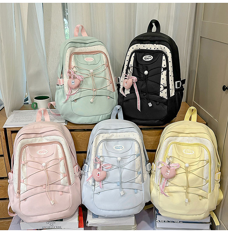 2025 Latest Design School Bag Waterproof Nylon Backpack