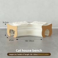 Meilleures ventes : Banc-canapé pliable pour chat, tabouret long en papier, décoration artistique pour salon, Saint-Valentin, Noël, Pâques