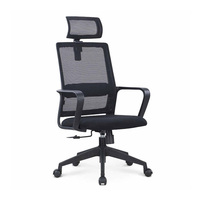 Prix de gros usine Foshan chaise de bureau ergonomique à dossier haut pivotant en maille pour direction