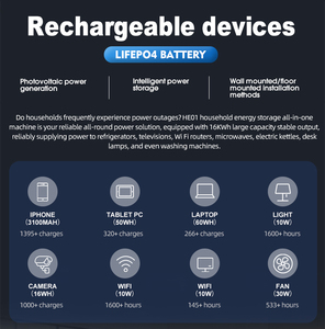 Solar <b>Battery</b> Pack 6.5kw Built-In Powerwall Home Energy Storage for Home Use - Product Image 4