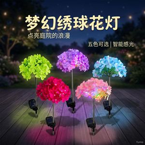 Lámpara Solar de Jardín de Acero Inoxidable de 128 cm, LED con Forma de Flor, Decoración de Jardín para Exteriores, Resistente al Agua - Product Image 4