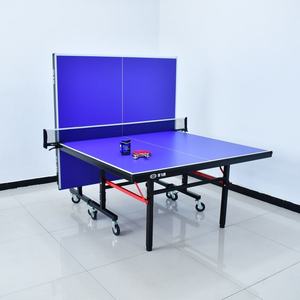 <span class=keywords><strong>Mesa</strong></span> de <span class=keywords><strong>Ping</strong></span> <span class=keywords><strong>Pong</strong></span> Plegable Doble de 18 mm, <span class=keywords><strong>Mesa</strong></span> de Tenis de <span class=keywords><strong>Mesa</strong></span> Interior Móvil de Tamaño Estándar - Product Image 4