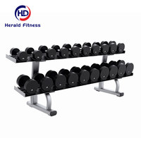 Vente directe d'usine, équipement de fitness de haute qualité, tube en acier, équipement de musculation commercial, équipement de formation en salle de sport, rack à haltères à 3 rangées