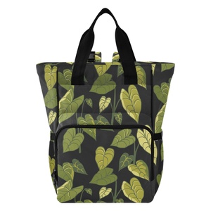 <b>Large</b> <b>Capacity</b> Outdoor Hawaiian Kalo Print Custom Design Portable Durable Baby Diaper Tote Mommy <b>Backpack</b> for Travel - Product Image 1