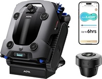 Nettoyeur de piscine robotisé sans fil Mova Rover X10 7-en-1 avec cartographie AquaScan LDS, stationnement intelligent PoolNavi sur surface, 10 000 GPH, application