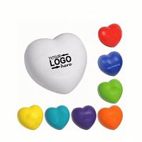 Balle anti-stress en forme de cœur personnalisée en mousse PU à presser pour les collectes de sang et les cadeaux bien-être