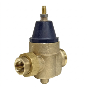 Vanne <span class=keywords><strong>de</strong></span> réduction <span class=keywords><strong>de</strong></span> <span class=keywords><strong>pression</strong></span> d'eau en bronze à double raccordement ; conçue pour réduire la haute <span class=keywords><strong>pression</strong></span> d'entrée d'eau à un niveau inférieur. - Product Image 2