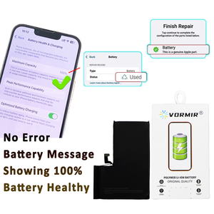 Paquete de 5 Baterías de Diagnóstico de Alta Capacidad para <span class=keywords><strong>iPhone</strong></span> 16 15 14 13 Pro MAX 12 Mini 11 <span class=keywords><strong>X</strong></span> XR XS 8 Plus SE SE2 SE3, Batería Recargable - Product Image 1