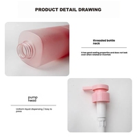 Superbe flacon pompe dégradé en PET, anti-fuite, rechargeable, 750 ml, pour shampoing, gel douche, lotion, sérum de soin, idéal pour hôtels et familles