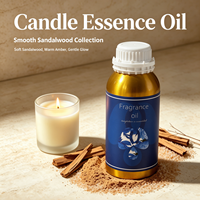 Huile Essentielle Parfumée Bois de Santal Doux et Ambre Chaleureux, Huile Parfumée pour la Maison et la Fabrication de Bougies, En Stock Personnalisable