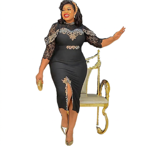 Nouvelle Robe Longue L-3XL à Taille Naturelle, Fendue aux Hanches, Manches Mi-Longues, Ornée de Perles, Tissée, Respirante, Écologique, avec Ceintures et Découpes Tendance - Product Image 4