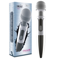 Vibrateur baguette AV mini puissant à 8 modes et 20 vitesses, vibromasseur érotique pour le clitoris féminin