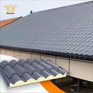 Tegole Metalliche Isolate in PU Resistenti al Calore, Stile Moderno per Tetti di Ville, Scuole e Parchi, Direttamente dalla Fabbrica - Product Image 1