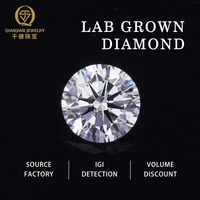 QianJian gevşek elmas toptan fiyat 0.8-2mm yüksek kalite DEF Cvd VVS Lab Made Diamonds gevşek