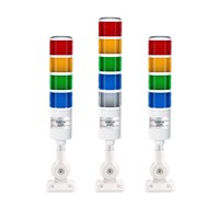 YiHe SVT-50 12V Feu de signalisation LED étanche en plastique pour machine-outil, alarme et équipement, indicateur tricolore