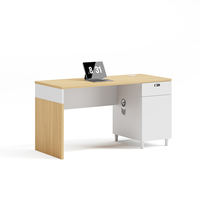 Bureau de patron minimaliste moderne Table d'ordinateur de bureau durable pour le superviseur de gestionnaire Bureau d'écriture à assemblage facile