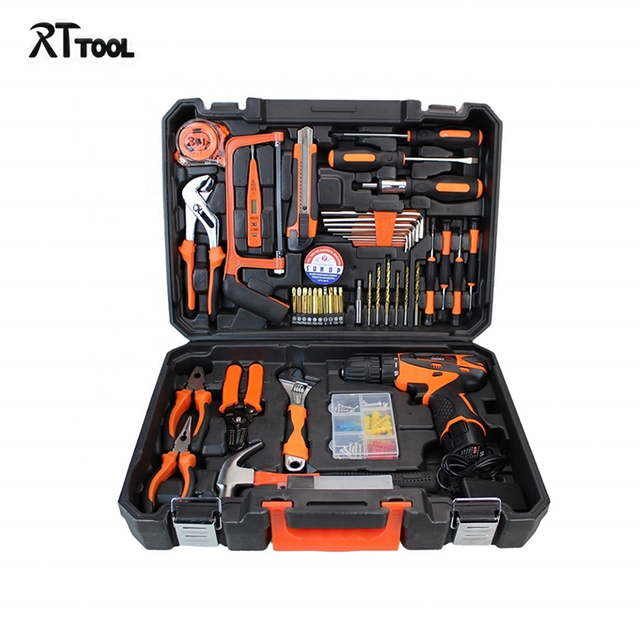 Electrical Maintenance Tools Kit Cheap Tool Boxes Home Tool Kit for Electricians with Plastic Box