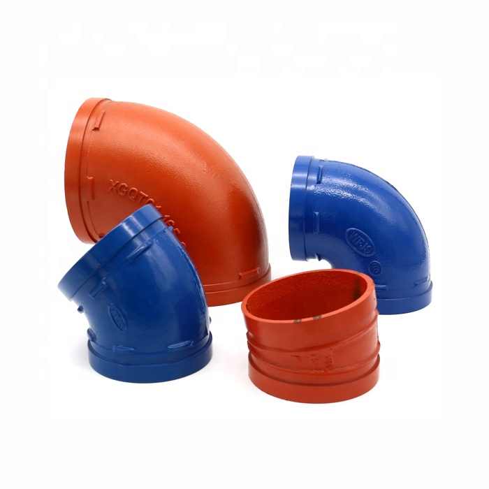 FM Approved Grooved Pipe Fittings Grooved 90 Deg Elbow/ 45 Deg Elbow/ 22.5 Deg Elbow for Building Projects