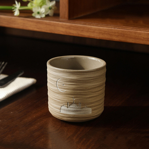 Creative Camel and Coconut Palm Tree Ceramic Espresso Cup Porcelain Tea Cup Arabic Latte Coffee Mug Without Handle - Product Image 5