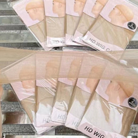 Bonnet à logo personnalisé pour la confection de perruques, bonnets de perruque ultra-fins HD transparents