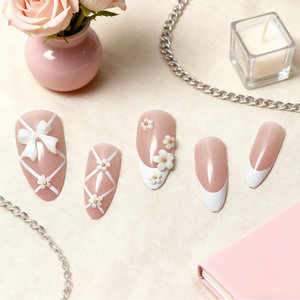 <span class=keywords><strong>Uñas</strong></span> postizas hechas a mano con forma de almendra <span class=keywords><strong>Rosa</strong></span> 3D flores arte de <span class=keywords><strong>uñas</strong></span> ABS Material a presión 24 Uds <span class=keywords><strong>uñas</strong></span> adhesivas <span class=keywords><strong>para</strong></span> mujeres y <span class=keywords><strong>niñas</strong></span> - Product Image 1