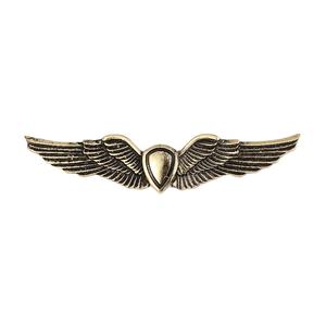 Offre Spéciale Stock personnalisé moulé sous pression Vintage Bronze alliage de Zinc gravé airline aile Badges épinglette <span class=keywords><strong>Souvenir</strong></span> - Product Image 1