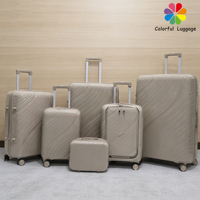 Ensemble de bagages rigides 6 pièces, prêt pour les affaires et les voyages |   Roues pivotantes lisses pour une mobilité aisée.