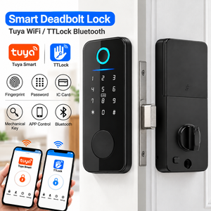 Cerradura Inteligente SINON para Puerta, con Huella Dactilar y Teclado, para Apartamentos y Propiedades de Alquiler, Compatible con TTLock, Bluetooth y Aplicación Tuya, OEM - Product Image 1