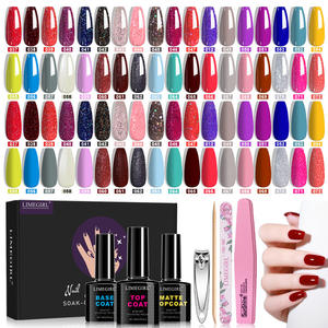 Set de Esmalte de <span class=keywords><strong>Uñas</strong></span> en Gel de Secado Rápido, Larga Duración y Brillante, Set de 43 Piezas, Gel Semipermanente, Herramientas Profesionales, Set Completo - Product Image 1
