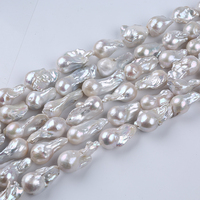 Collier de perles baroques naturelles d'eau douce, véritables et authentiques, irrégulières, de 13-20 mm, vente en gros