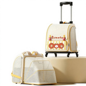 Sac à dos de <span class=keywords><strong>transport</strong></span> <span class=keywords><strong>pour</strong></span> <span class=keywords><strong>chat</strong></span> et chien, grande capacité, approuvé par les compagnies aériennes, motif fruits, en toile, avec roulettes, <span class=keywords><strong>pour</strong></span> voyages en extérieur - Product Image 1